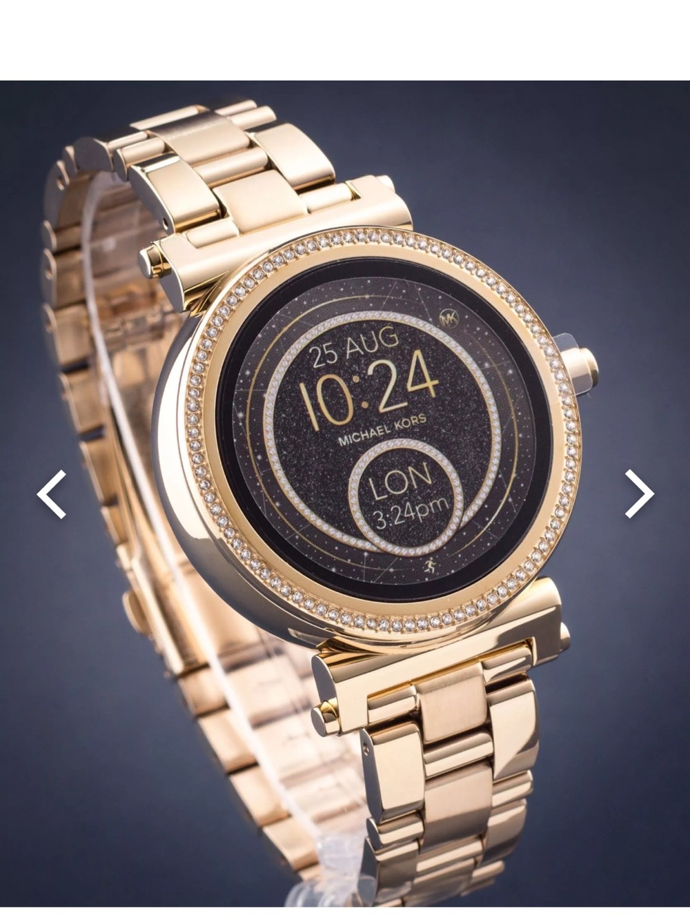 Michael Kors Gold-tone Crystal Bezel Smartwatch